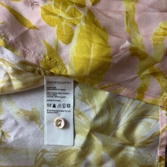 Zimmermann golden Silk Maxi Dress - Picture 8 of 9